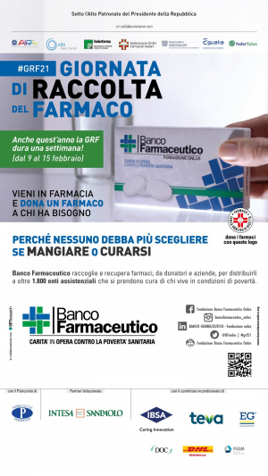 Giornata della Raccolta del Banco Farmaceutico - 2021 - Locandina