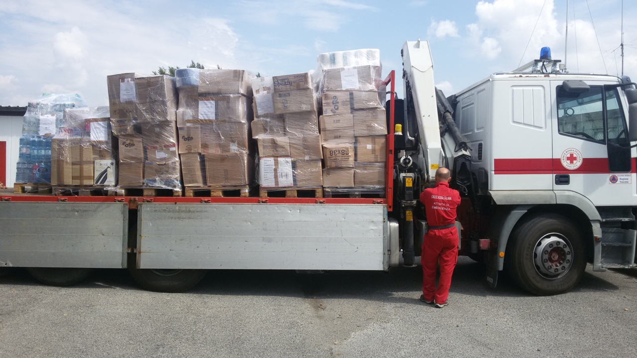 Spedizione Materiale raccolto a favore della popolazione Terremoto Centro Italia