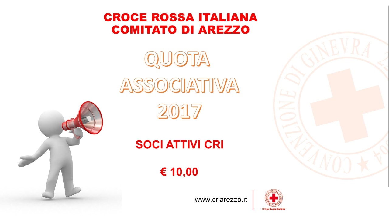 Quota Associativa 2017 - Scadenza 30 Aprile 2017