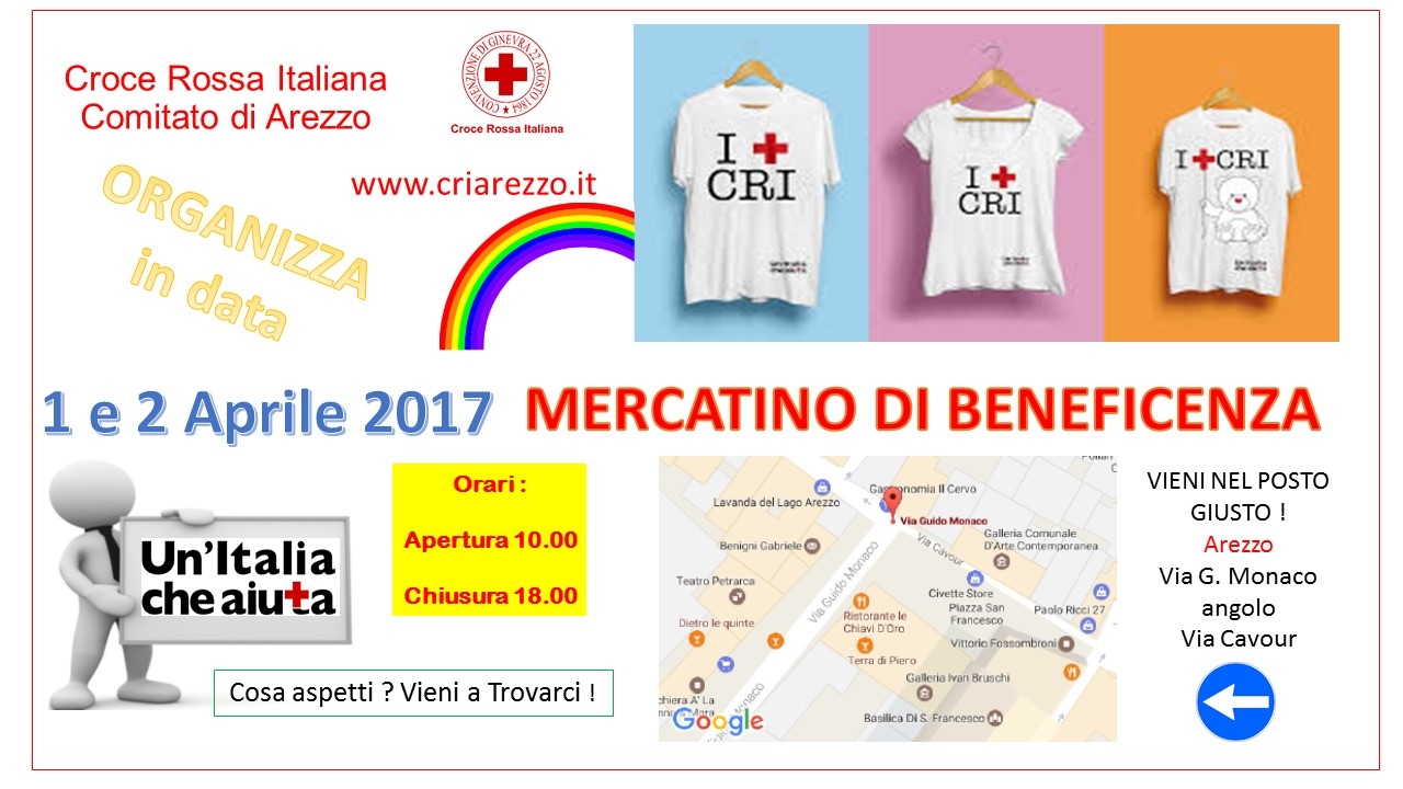 Mercatino CRI  - 1 e 2 Aprile 2017