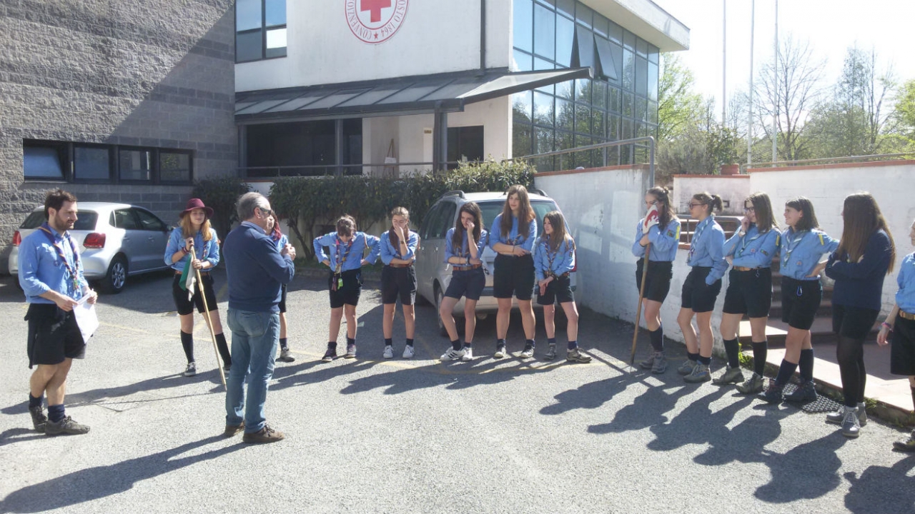 VISITA SCOUT in CRI AREZZO e PRESENTAZIONE ATTIVITA' PRIMO INTERVENTO