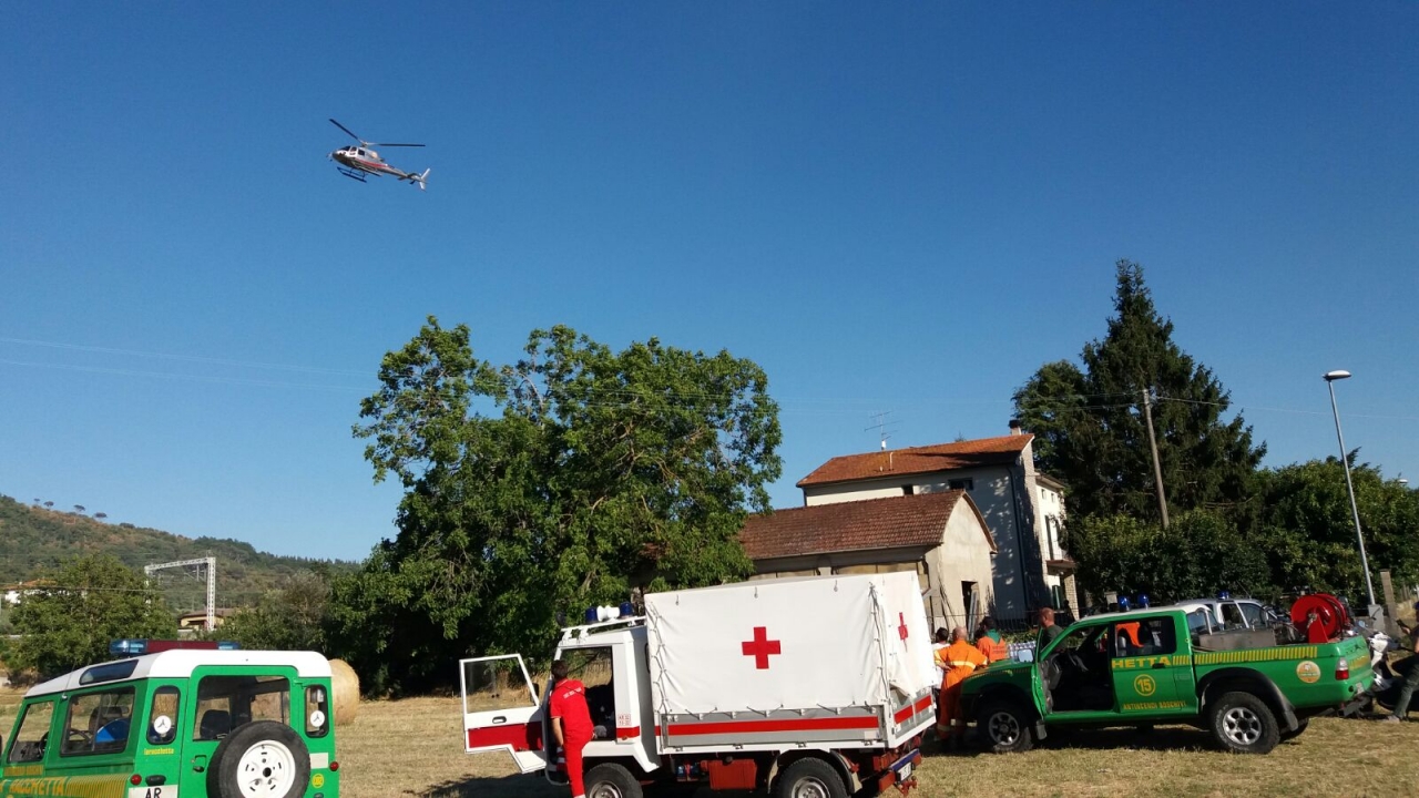 Interventi CRI in supporto a squadre AIB ( Antincendio Boschivo)