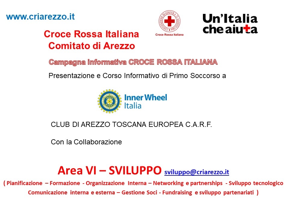 Inner Wheel  in CRI Arezzo