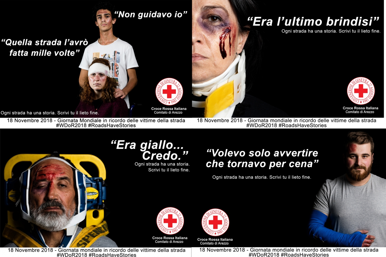Campagna fotografica per la Giornata mondiale in ricordo delle vittime della strada