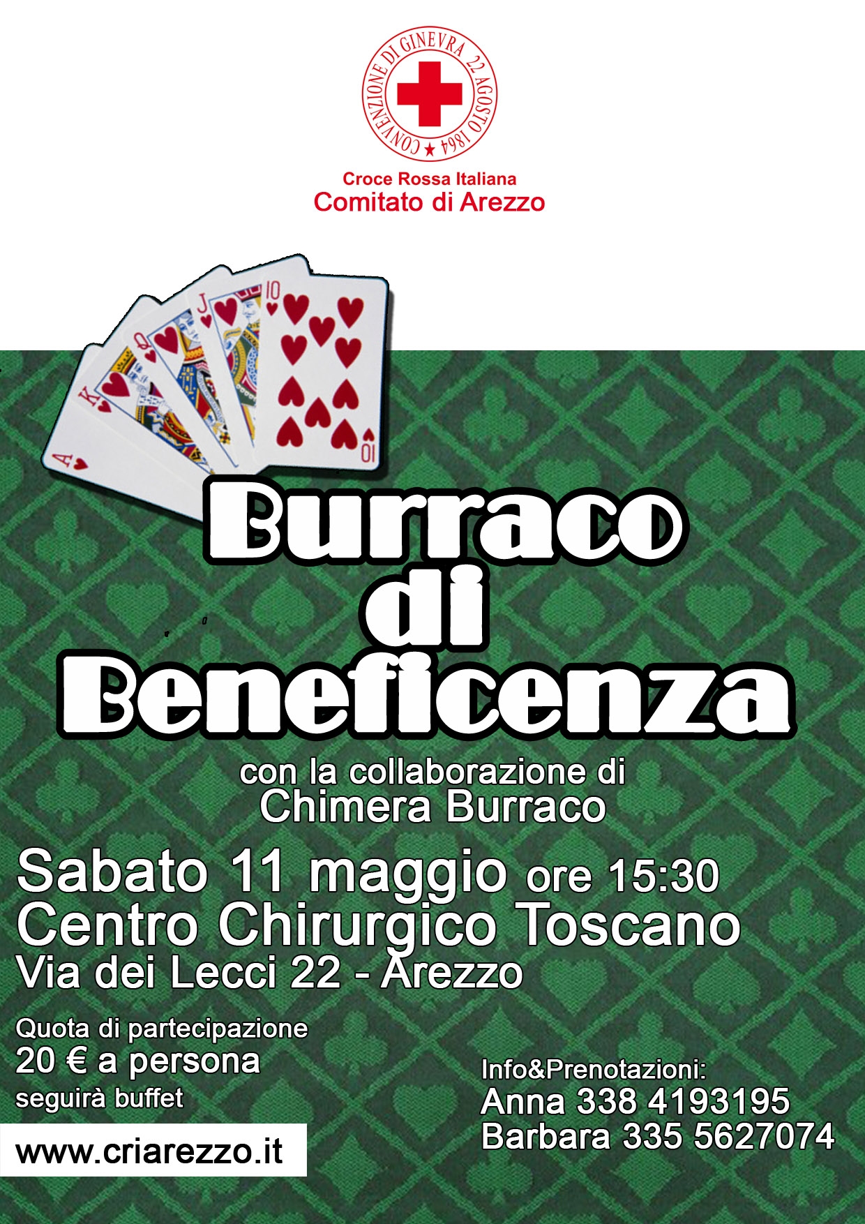 11 maggio burraco di beneficenza