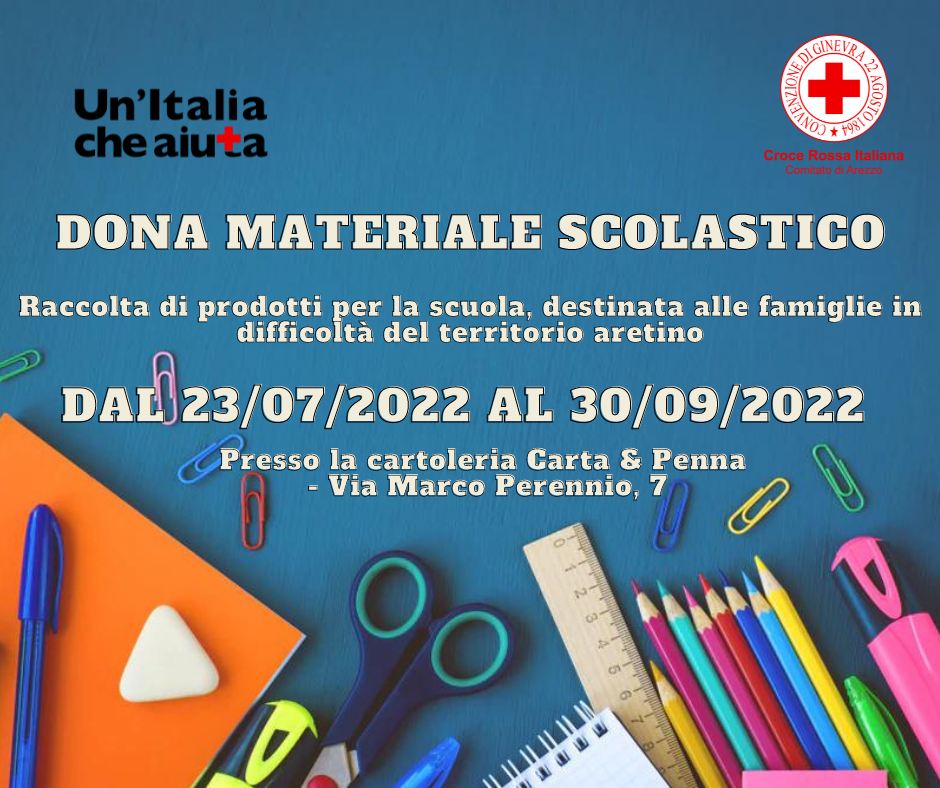 Raccolta materiale scolastico 2022